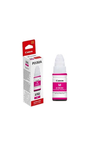 Canon Gı-490  4 Renk Mürekkep Seti Siyah, Mavi, Kırmızı, Sarı - G2400 G2411 G3400 G3411 G4411 Uyumlu
