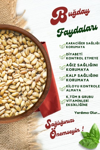 Yörem Afyon Meşhur Konya Yeni Mahsul Organik Tarım Buğday, Emmer 1000gr.