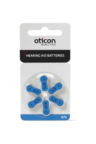 Oticon 675 Numara 1.45V İşitme Cihazı Pili 6'lı