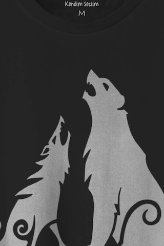 Bear And Wolf God Of War Ragnarök Kısa Kollu Baskılı Erkek T-shirt Unisex Tişört 001