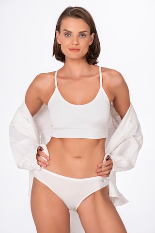 Kadın Modal Külot Ekru Kompedan K23924 Ekru