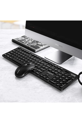 Yındıao V3 Max Sessiz Kablosuz Q Klavye + Mouse Seti