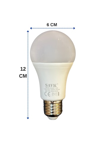 Şavk 12w 4000k Günışığı E27 Duylu Led Ampul 10 Adet
