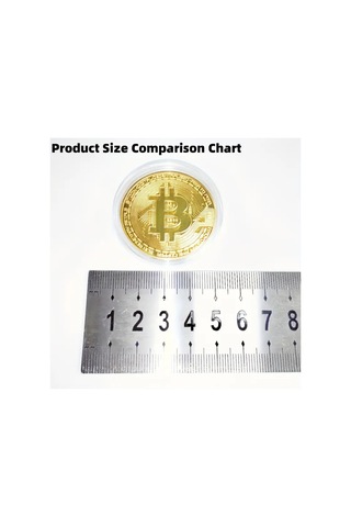 Bitcoin Altın Kaplama Koleksiyonluk Madeni Coin Anma Parası Benzersiz k