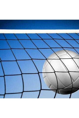 Voleybol Ağı -Filesi 15X15 Göz Üç Tarafı Bantlı Telli Voleybol