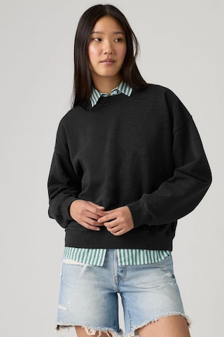 Levi's French Terry H225 Siyah Vintage Kesim Geniş Sweatshirt-16560