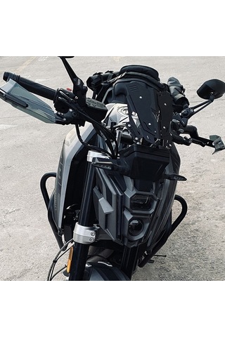 Dancemonkey Genel Motosiklet Koruyucu - Cnc Paslanmaz Çelik, Anodize Mavi, 7/8'' Gidon İçin