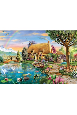 Ks Games Puzzle 2000 Parça Lakesıde Cottage 22505