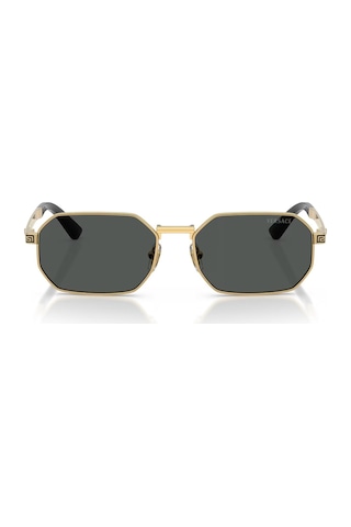 Versace Ve 2297 100287 54 Erkek Geometrik Gold Metal Güneş Gözlüğü Altın