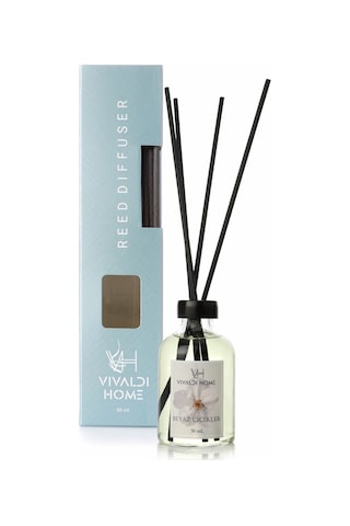 Vivaldi Home Beyaz Çiçekler Çubuklu Oda Kokusu Esansiyel Uçucu Yağ 50 ML