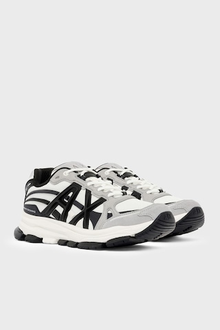 Armani Exchange Logolu Sneaker Ayakkabı Erkek Ayakkabı Xm003608 Af29104 M8457 Gri-beyaz-siyah