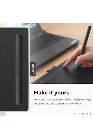 Wacom Intuos Küçük Bluetooth Grafik Çizim Tableti - Fıstık