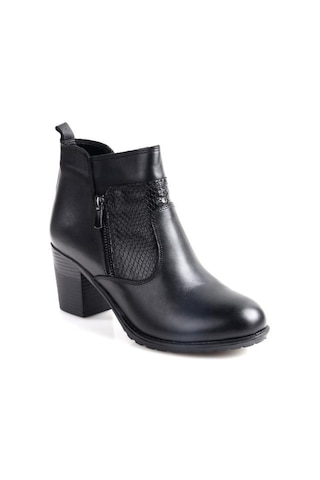 Scavia 02672 6,5 Cm Topuklu Orto Pedik Kadın Deri Bot 001