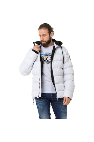 Cipo & Baxx Cm202 Erkek Şişme Mont Beyaz