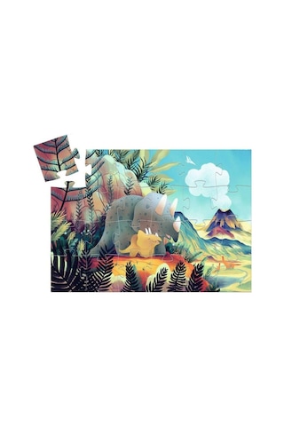 Djeco Dekoratif Puzzle 24 Parça / Teo The Dinosaur