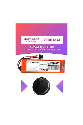 Xiaomi Mop 2 Pro Batarya Mjst1shw Maksimum Kapasite 7000mah