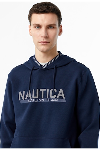 Nautica Erkek Lacivert Regular Fit Sweatshirt Çizgili K47041t Lacivert