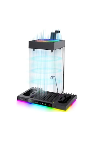 İpega Xbox Series X Smart 8in1 Rgb Işıklı Soğutucu Fanlı Şarj Standı