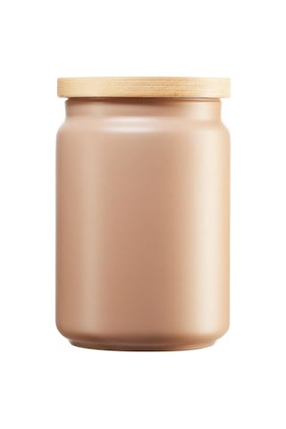 Box Mania Yazı Yazılabilen Bej Renk Kavanoz