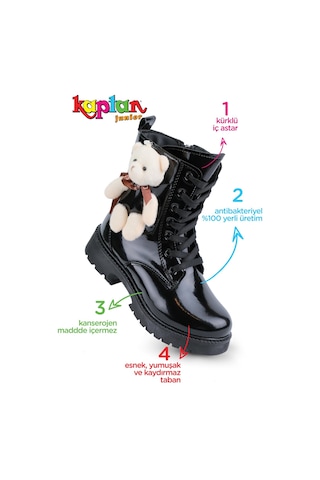 Kaptan Junior Kız Çocuk Botu Pgmk 52150 Siyah
