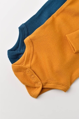 Rebebe Babycosy Modal 2 Li Uzun Kollu Bebek Badi - Bebek Body - Csym1131 (544732292) Mavi - Safran