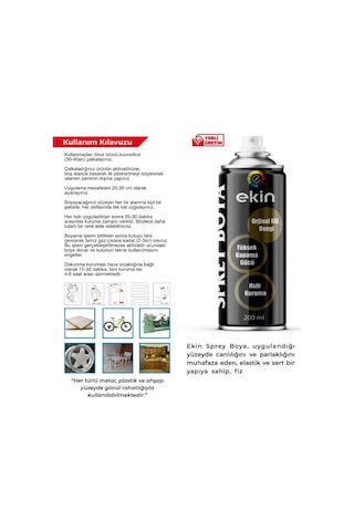 Sprey Boya 200 Ml Mor Parlak Yüksek Kapatıcı Mor