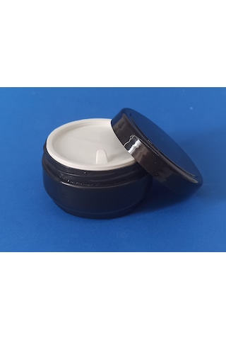 Boş Kozmetik Krem Pomat Kutusu Plastik Krem Kavanozu Plastik Contalı 30 ML Siyah