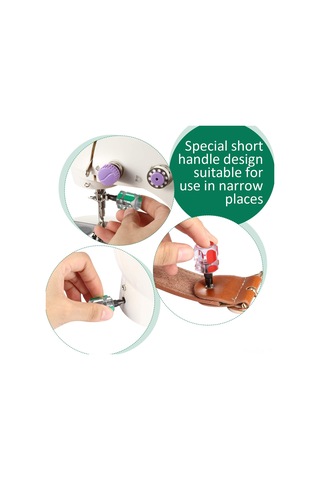 Xindoker Penggong Z Tipi Çift Kullanımlı Tornavida Seti 5 Parça Dar Mekanlar İçin Kırmızı+yeşil Ph2/sl6, Ph2/ph1, Ph3/ph2, 6x15mm