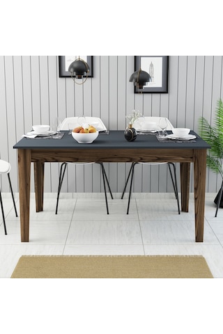 Milan Yemek Masası - Ceviz / Antrasit