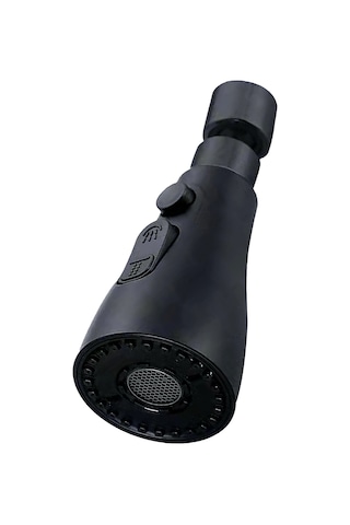 Wezone Kahve Renkli Mutfak Musluk Dış Bağlantı Artırılmış Anti-çiçekli Universal Sprey Üç Su Modu: Incir Kolu/çift Bıçak/su Sütunu Siyah