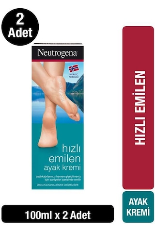 Neutrogena Norveç Hızlı Emilen Ayak Kremi 2 x 100 ML