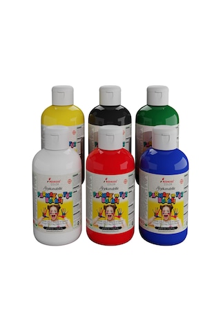Ana Renkler Parmak Boyası 6&apos Lı Set 6x250gr Diğer