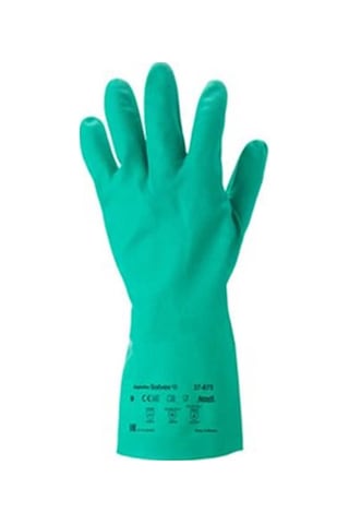 Ansell Solvex 37-675 Kimyasal Ve Sıvı Korumalı Antistatik Iş Eldi