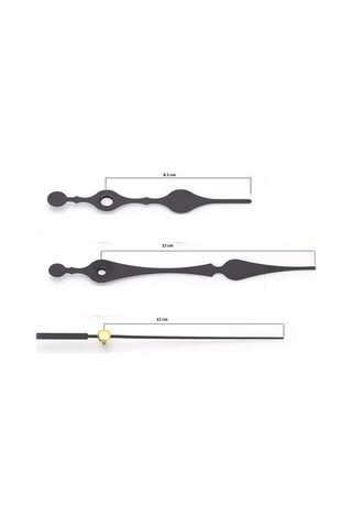 Exizticaret Quartz Akar Sessiz Duvar Saati Mekanizması 16 Mm Ve Seti Akrep - Yelkovan - Saniye Askısız Exiznm355 Diğer