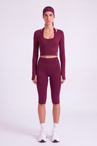 Holly Lolly Bağlamalı Crop Kesim Ellen Bolero Bordo