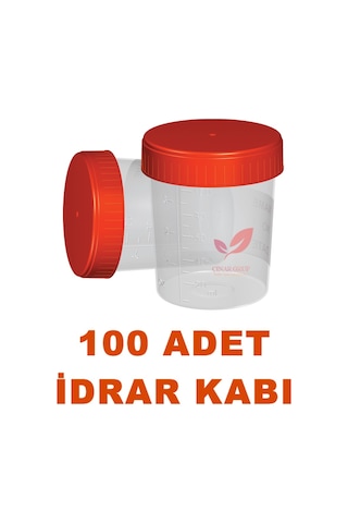 Plastik İdrar Numune Kabı Aseptik Poşetli Steril Beheri 100 ML 100 Adet