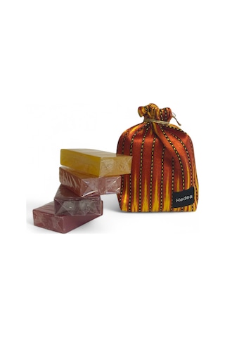 Osmanlı Sultanı 4'lü Sabun Seti - Mango, Çilek, Mandalina, Böğürtlen- Padişah Kesesiyle