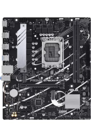 Asus Prıme B760m-r D4 Ddr4 5333mhz 1xhdmı 2xm.2 Usb 3.2 Matx 1700p 12. / 13. Ve 14. Nesil İşlemci İle Uyumlu