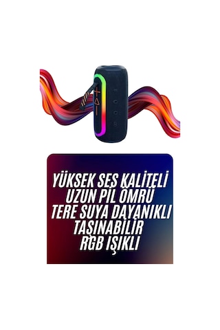 Northcity Yeni Nesil Bluetooth Hoparlör Taşınabilir Yüksek Ses Kaliteli Kırmızı