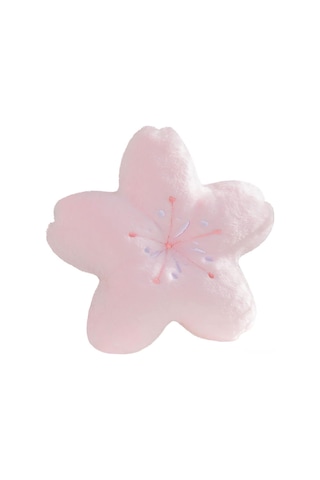 Ximistore9 Pembe Pamuklu Kiraz Flanel Dekoratif Yastık - 45 Cm X 45 Cm 17.7x17.7 İnç Pembe