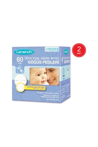 Lansinoh Ultra İnce Göğüs Pedi 2 x 60'lı