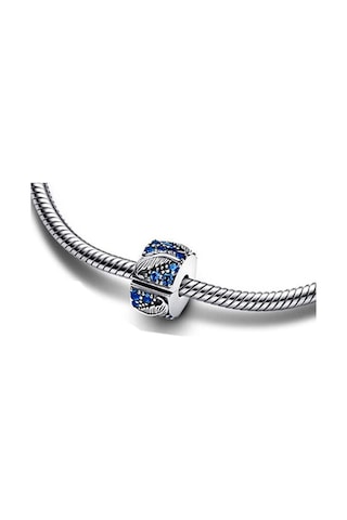 Fubena Tüy Pave Klips Charm Gümüş