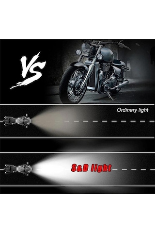 Motosiklet Sis Far 9 Led Sis Drl Lamba Scooter Atv Motosiklet 2 Adet Oto Çizgi