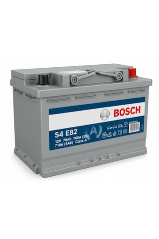 Bosch S4 E82 Efb 12 V 70 Ah 720 Cca Akü-yerinde Montaj