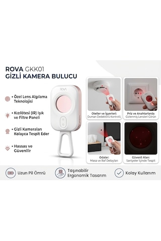 Rova Gkk101 Taşınabilir Gizli Kamera Dedektörü Kızılötesi Kamera Tespit Cihazı