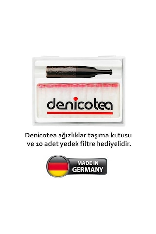 Denicotea 20249 Karbon Filtreli Ahşap Sig. Ağızlığı Siyah