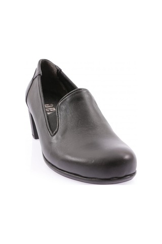 Dgn 101 Kadin Lastik Detayli Topuklu Comfort Ayakkabi 101-1561-R1534 Siyah