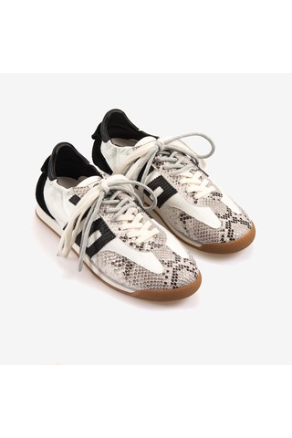 Back70 Kadın Bağcıklı Süet Spor & Sneaker Ayakkabı A26 Beyaz