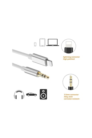 Aux Lightning Kulaklık Çevirici 3.5 MM Jack