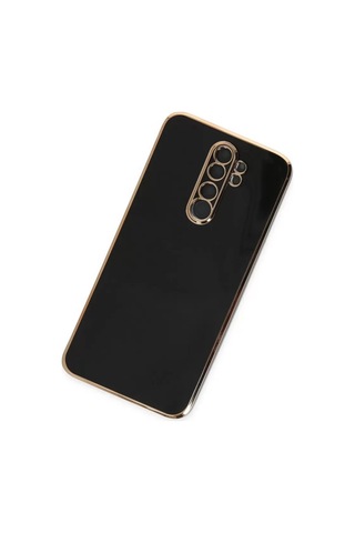 Newface Xiaomi Redmi Note 8 Pro Kılıf Volet Silikon - Siyah Resimdeki